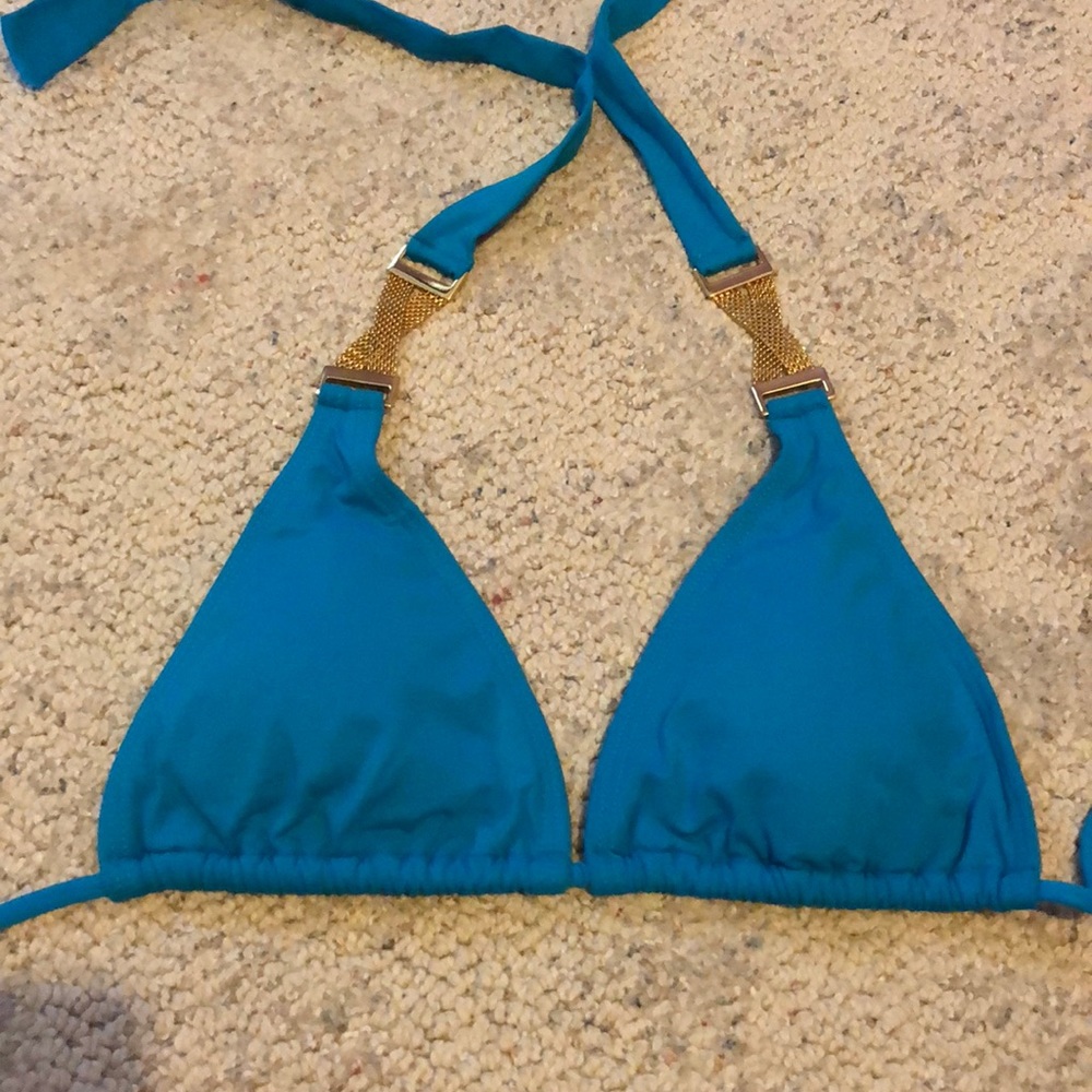 L*Space blue bikini top